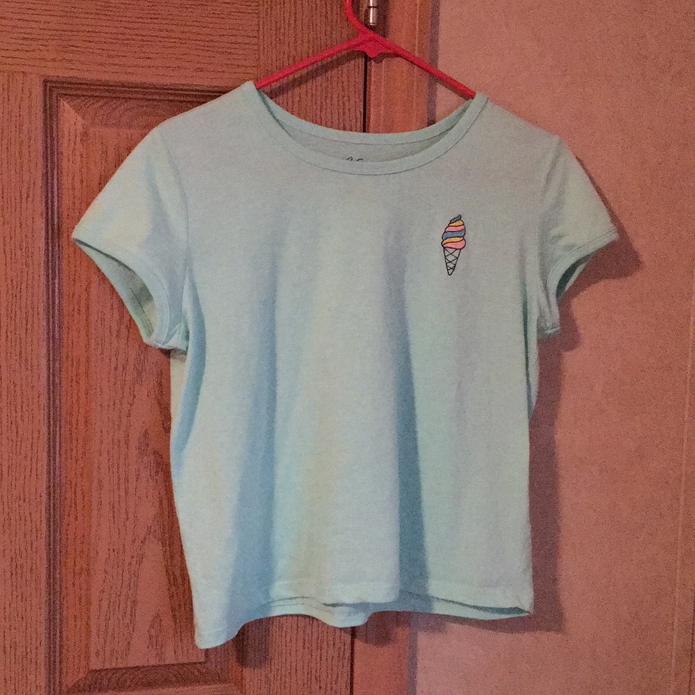 Embroidered crop top